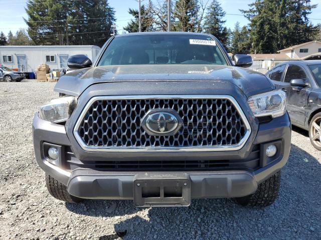 3TMCZ5ANXKM283551 - 2019 TOYOTA TACOMA DOUBLE CAB CHARCOAL photo 5