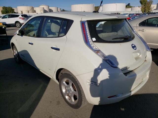 JN1AZ0CP8BT004966 - 2011 NISSAN LEAF SV WHITE photo 2