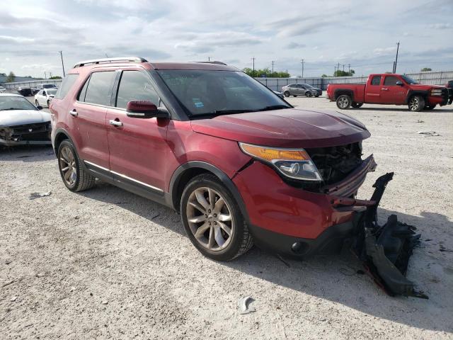 1FM5K7F86FGB58313 - 2015 FORD EXPLORER LIMITED RED photo 4