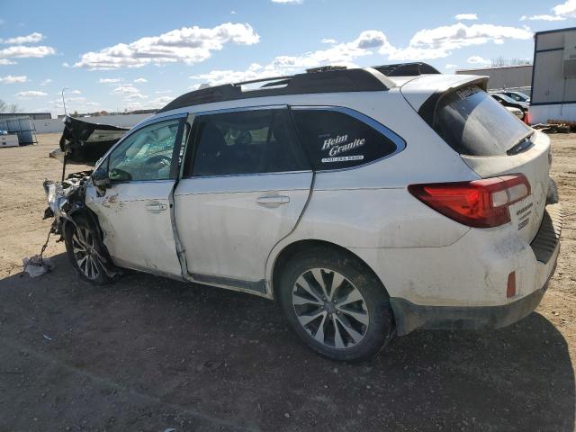 4S4BSANC1H3242541 - 2017 SUBARU OUTBACK 2.5I LIMITED WHITE photo 2