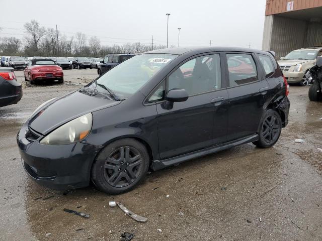 JHMGD38627S004738 - 2007 HONDA FIT S შავი ფოტო 1
