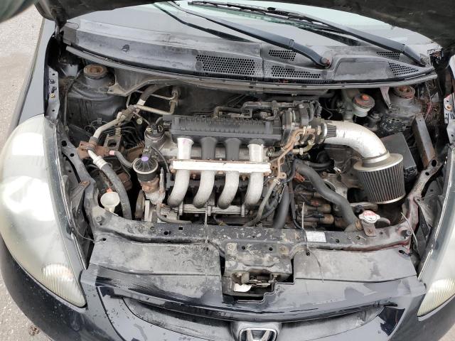 JHMGD38627S004738 - 2007 HONDA FIT S შავი ფოტო 11