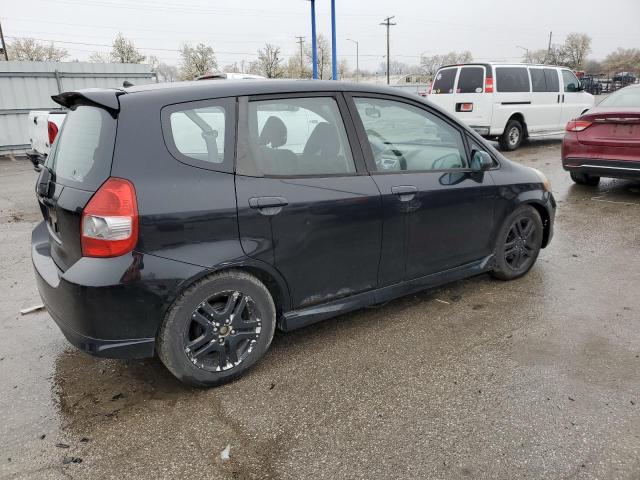 JHMGD38627S004738 - 2007 HONDA FIT S შავი ფოტო 3