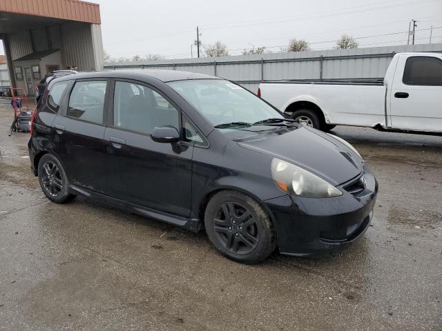 JHMGD38627S004738 - 2007 HONDA FIT S შავი ფოტო 4