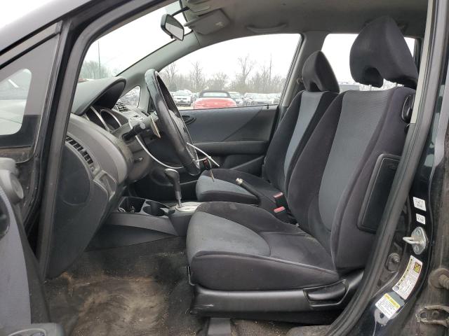 JHMGD38627S004738 - 2007 HONDA FIT S შავი ფოტო 7