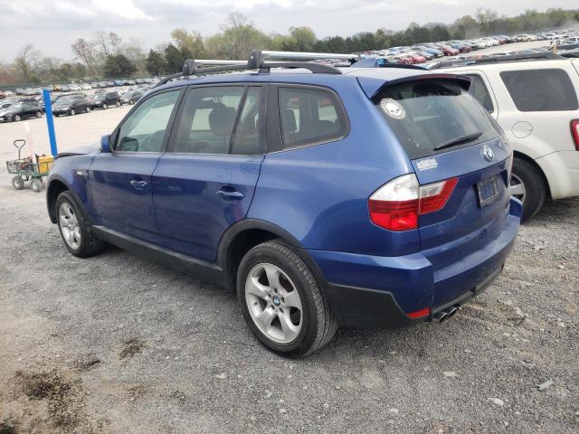 WBXPC93407WF07728 - 2007 BMW X3 3.0SI BLUE photo 2