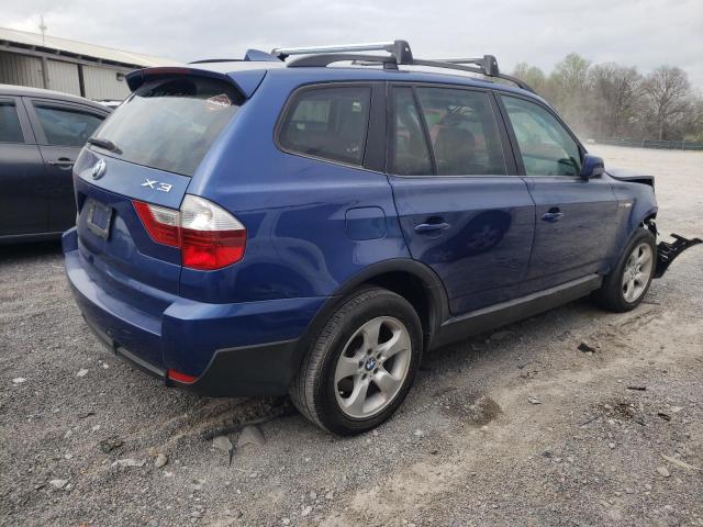 WBXPC93407WF07728 - 2007 BMW X3 3.0SI BLUE photo 3