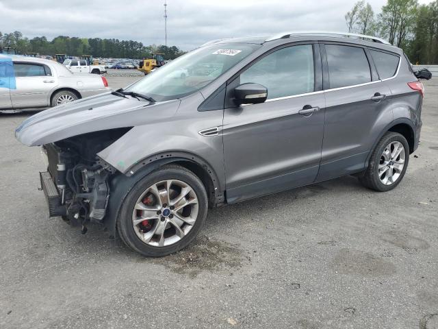 1FMCU0J97EUA36634 - 2014 FORD ESCAPE TITANIUM GRAY photo 1