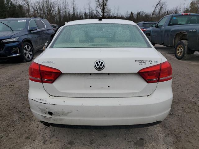 1VWBP7A37DC121275 - 2013 VOLKSWAGEN PASSAT SE WHITE photo 6