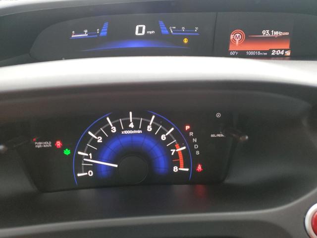 2HGFG3B0XEH526337 - 2014 HONDA CIVIC EXL SILVER photo 9