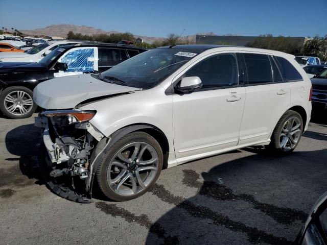 2FMDK4AK6EBA95152 - 2014 FORD EDGE SPORT WHITE photo 1