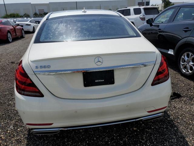 WDDUG8DB5JA385404 - 2018 MERCEDES-BENZ S 560 WHITE photo 6