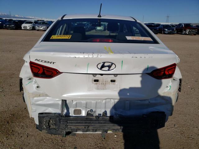 3KPC24A31KE061164 - 2019 HYUNDAI ACCENT SE WHITE photo 6