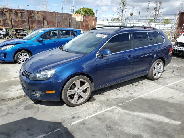 3VWPL7AJ7CM611079 - 2012 VOLKSWAGEN JETTA TDI BLUE photo 1