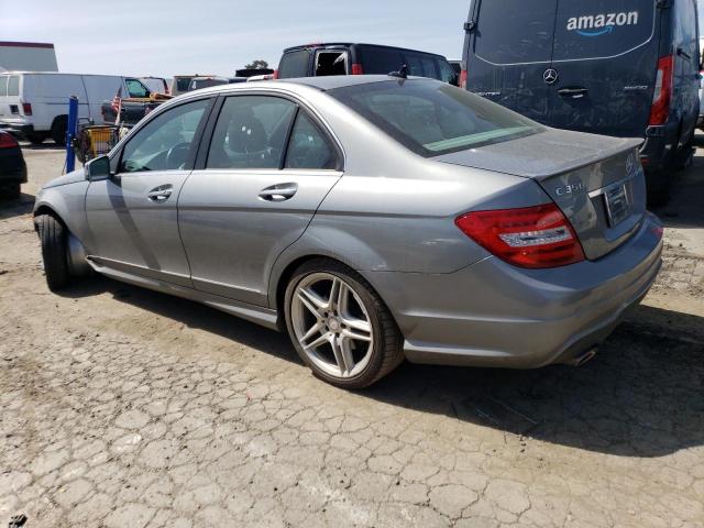 WDDGF5HBXDR293705 - 2013 MERCEDES-BENZ C 350 SILVER photo 2