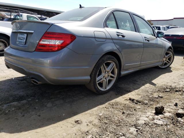 WDDGF5HBXDR293705 - 2013 MERCEDES-BENZ C 350 SILVER photo 3