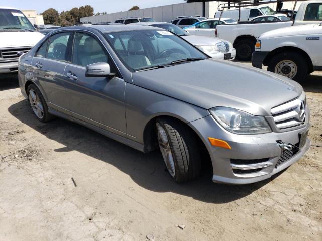 WDDGF5HBXDR293705 - 2013 MERCEDES-BENZ C 350 SILVER photo 4