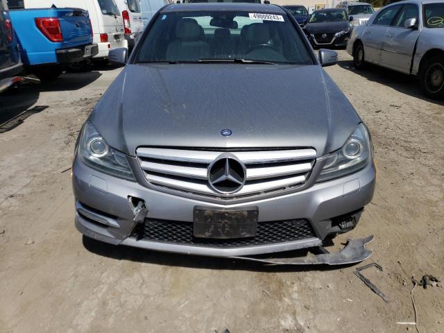 WDDGF5HBXDR293705 - 2013 MERCEDES-BENZ C 350 SILVER photo 5