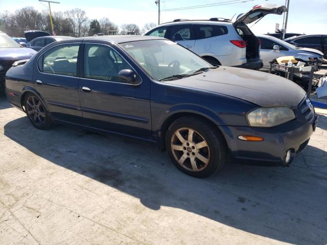 JN1DA31D02T445795 - 2002 NISSAN MAXIMA GLE BLUE photo 4