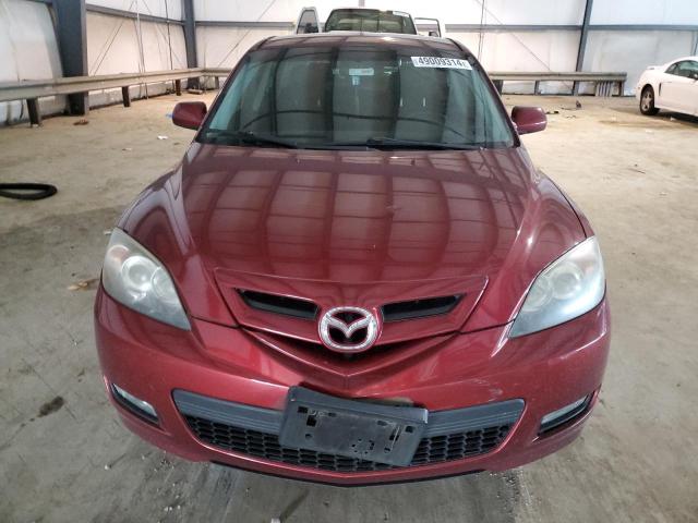 JM1BK343381145564 - 2008 MAZDA 3 HATCHBACK MAROON photo 5