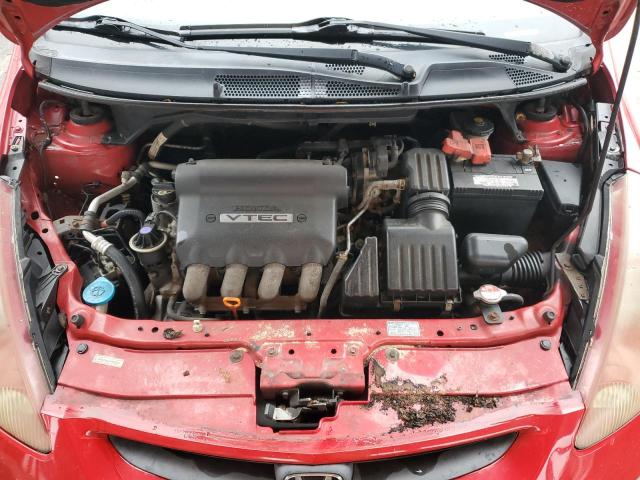 JHMGD386X8S045054 - 2008 HONDA FIT SPORT RED photo 11