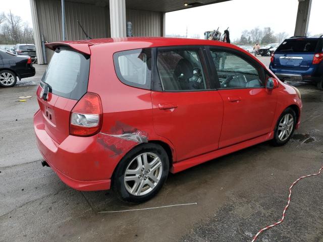 JHMGD386X8S045054 - 2008 HONDA FIT SPORT RED photo 3