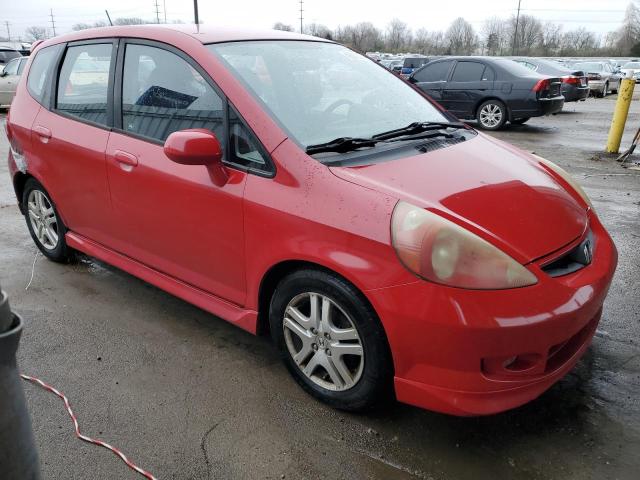 JHMGD386X8S045054 - 2008 HONDA FIT SPORT RED photo 4