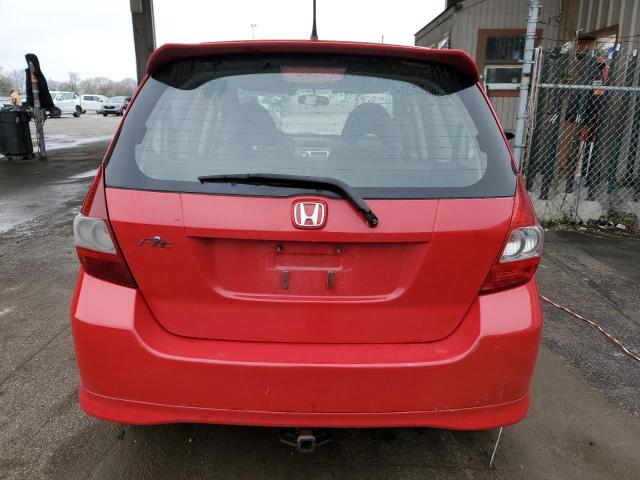 JHMGD386X8S045054 - 2008 HONDA FIT SPORT RED photo 6