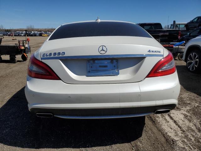 WDDLJ9BB1EA097312 - 2014 MERCEDES-BENZ CLS 550 4MATIC WHITE photo 6