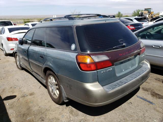 4S3BH675046615219 - 2004 SUBARU LEGACY OUTBACK AWP GREEN photo 2