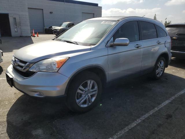 JHLRE3H77AC001032 - 2010 HONDA CR-V EXL SILVER photo 1