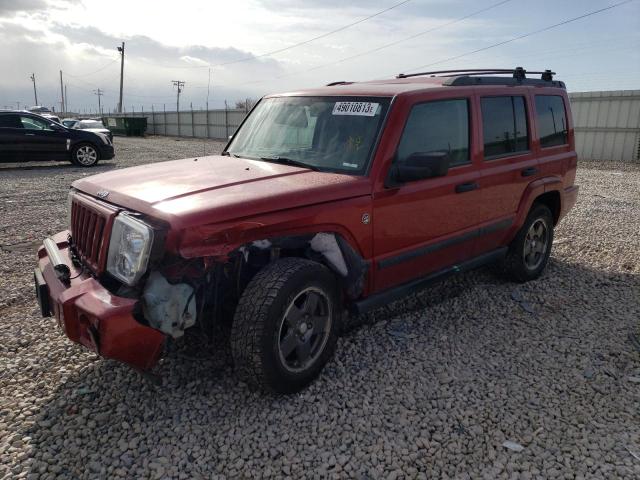 1J8HG48NX6C173823 - 2006 JEEP COMMANDER RED photo 1