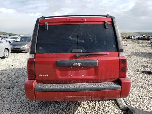 1J8HG48NX6C173823 - 2006 JEEP COMMANDER RED photo 6