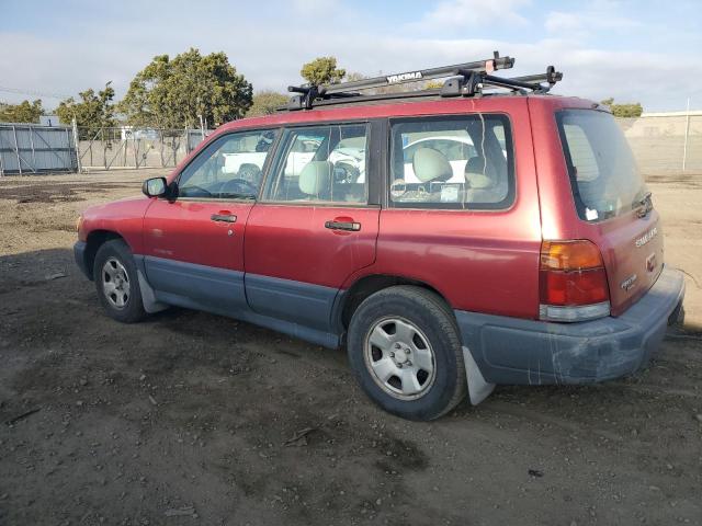 JF1SF6351YG702659 - 2000 SUBARU FORESTER L RED photo 2
