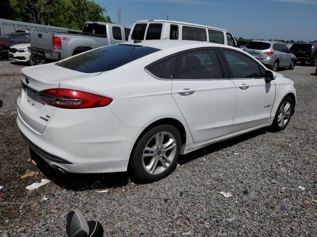 3FA6P0LU5JR248787 - 2018 FORD FUSION SE HYBRID WHITE photo 3