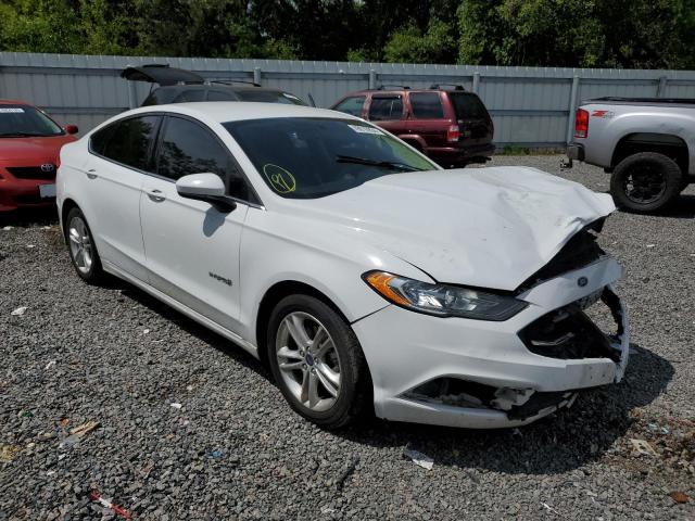 3FA6P0LU5JR248787 - 2018 FORD FUSION SE HYBRID WHITE photo 4