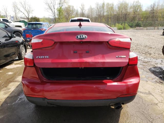 KNAFX4A86E5118806 - 2014 KIA FORTE EX RED photo 6