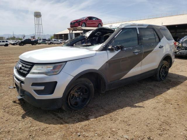 1FM5K8AR8HGB55762 - 2017 FORD EXPLORER POLICE INTERCEPTOR SILVER photo 1