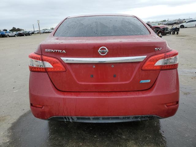 3N1AB7AP5DL721011 - 2013 NISSAN SENTRA S RED photo 6