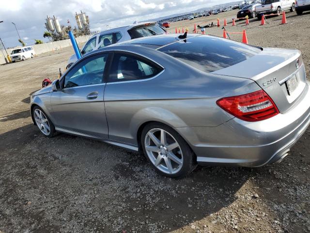 WDDGJ4HB2CF808320 - 2012 MERCEDES-BENZ C 250 GRAY photo 2