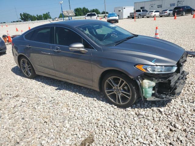 3FA6P0K90ER376728 - 2014 FORD FUSION TITANIUM GRAY photo 4