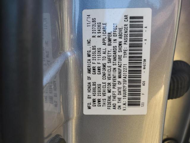 19UUB2F35FA012271 - 2015 ACURA TLX SILVER photo 12