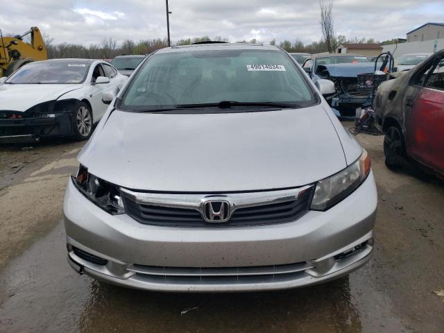 19XFB2F90CE028947 - 2012 HONDA CIVIC EXL ვერცხლისფერი ფოტო 5