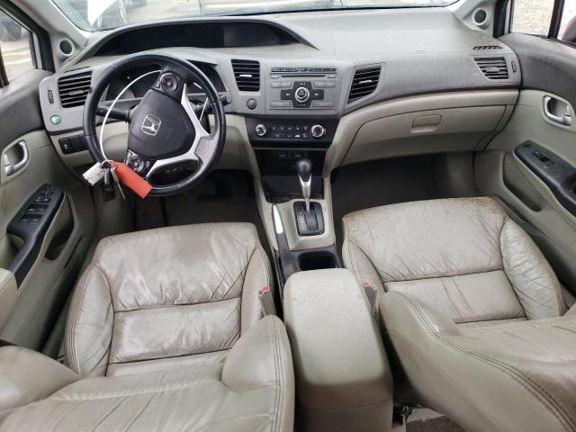 19XFB2F90CE028947 - 2012 HONDA CIVIC EXL ვერცხლისფერი ფოტო 8