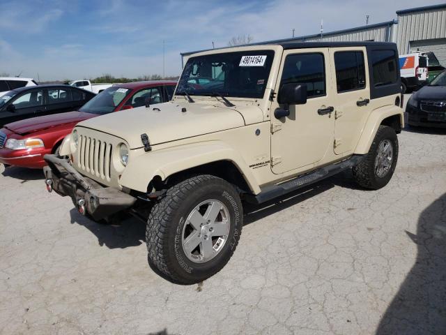 1J4HA5H17BL595371 - 2011 JEEP WRANGLER U SAHARA TAN photo 1