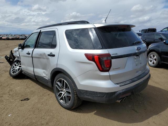 1FM5K8GT5KGB17030 - 2019 FORD EXPLORER SPORT SILVER photo 2