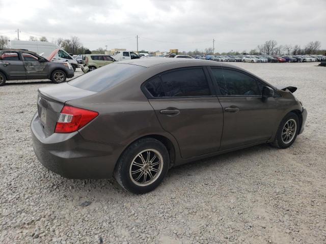 2HGFB2F5XCH606104 - 2012 HONDA CIVIC LX GRAY photo 3