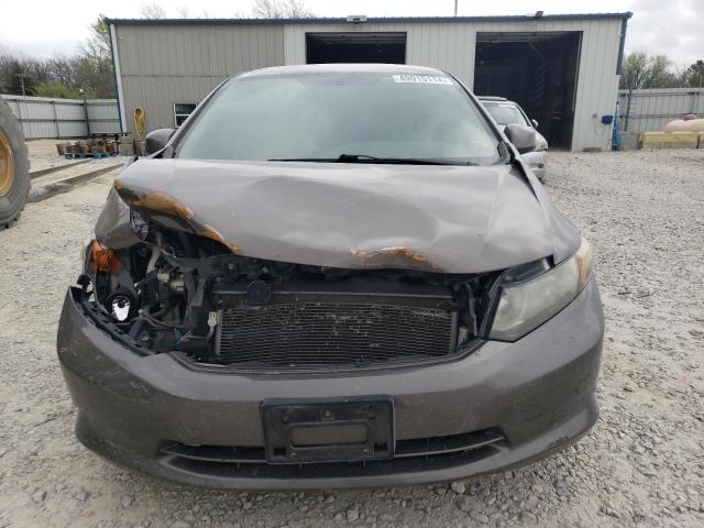 2HGFB2F5XCH606104 - 2012 HONDA CIVIC LX GRAY photo 5