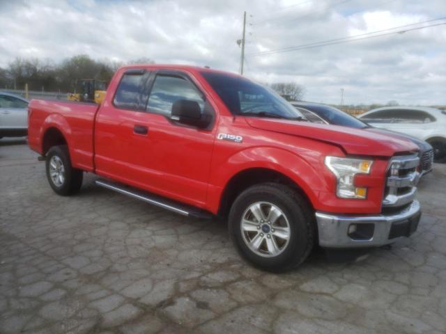 1FTEX1CF3FFA00457 - 2015 FORD F150 SUPER CAB RED photo 4