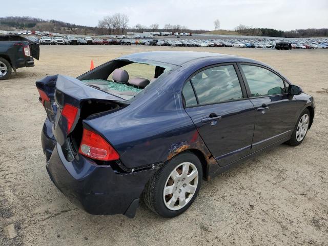 1HGFA16506L076732 - 2006 HONDA CIVIC LX BLUE photo 3